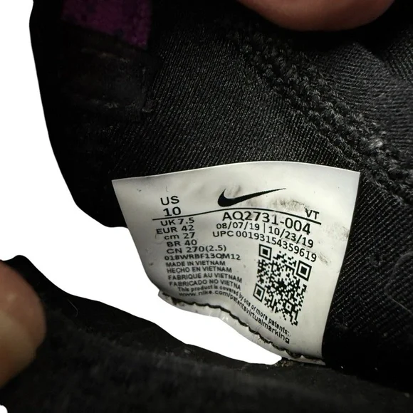 Nike Joyride Run Flyknit Size 10 Blue Black Pink Blast sock Sneakers AQ2731-004 - Picture 9 of 11